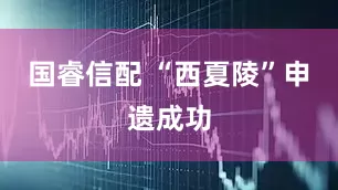 国睿信配 “西夏陵”申遗成功