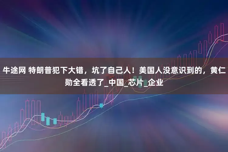 牛途网 特朗普犯下大错，坑了自己人！美国人没意识到的，黄仁勋全看透了_中国_芯片_企业