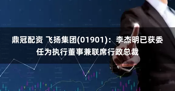 鼎冠配资 飞扬集团(01901)：李杰明已获委任为执行董事兼联席行政总裁